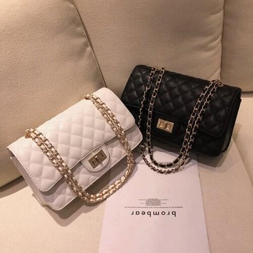 Winter new ladies bag fashion chain bag casual messenger bag mobile phone bag luxury designer female bag shoulder bag