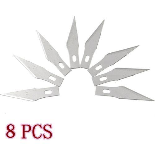 8PCS 11# carving knife carving knife scalpel DIY blade wood carving cutting PCB circuit board repair