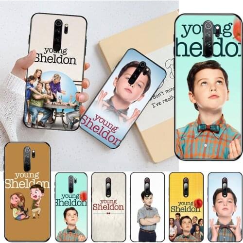 CUTEWANAN Young Sheldon TV Shows TPU black Phone Case Cover Hull for Redmi Note 9 8 8T 8A 7 6 6A Go Pro Max Redmi 9 K20