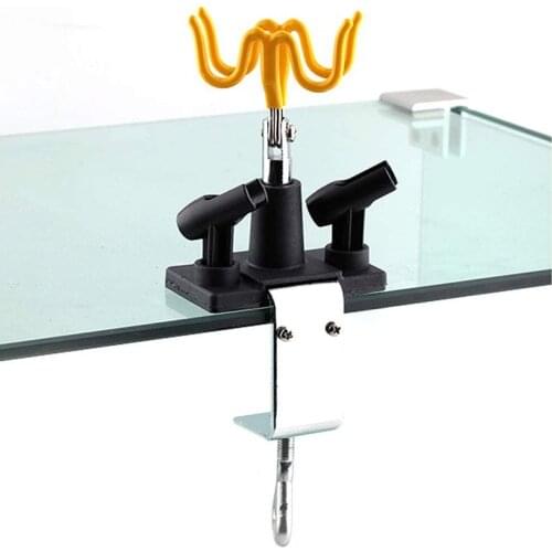 Airbrush Holder Fixed on the Table Hold Up Two Spray Paint Guns using on Air Compresssor for keeping airbrush blance