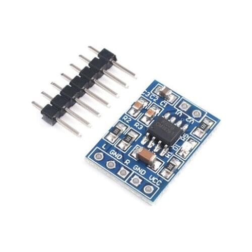 This module is ideally suited to adding a bit of amplification to your audio outputs. Connecting your audio inputs and a separat