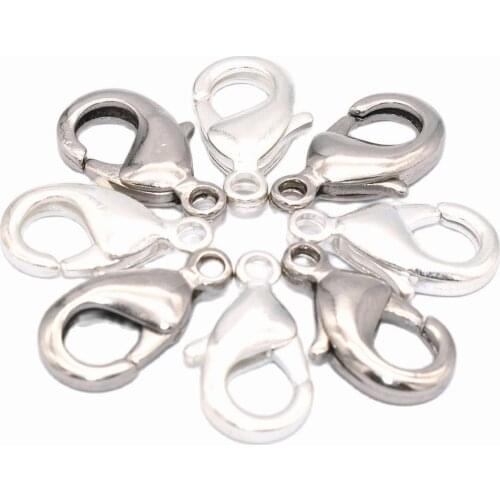 5mm Silver Swivel Clasp Lobster Clasps Trigger Clips Handbag Hook Carabiner Snap Clip Hook metal keychain hook for Bag Tote DIY