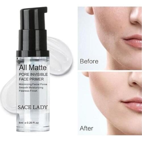 SACE LADY Face Base Primer Cream Liquid Matte Fine Lines Oil-control Facial Cream Brighten Foundation Primer Makeup Cosmetic