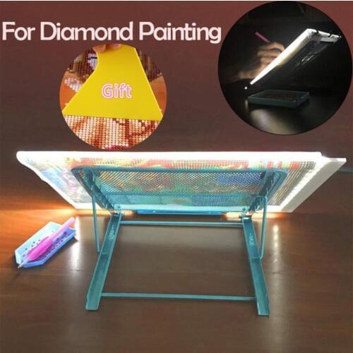 Multi-function Foldable Light Pad Stand Copy Platform Bracket Base Adjustable Folding Diamond Painting Light Pad Rack Copy Desk