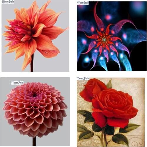 MOONCRESIN 3D Diamond Mosaic Chrysanthemum Diamond Embroidery 5D Diy Diamond Painting Cross Stitch Full Square Decoration Flower