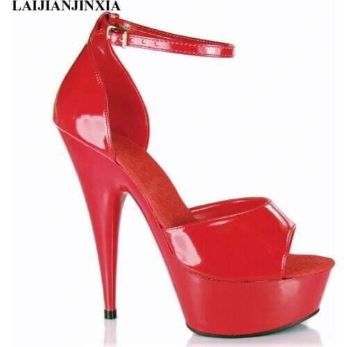 New Summer high heels bare snowshoes, 15cm pole dancing sandals 6in, dancing shoes