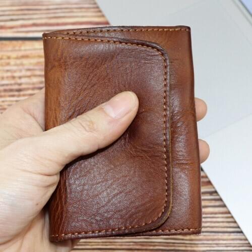 2021 New Arrival Women Small Bags Purse Card Holder Chain PU Leather Wallet Pocket Short Coin with Box