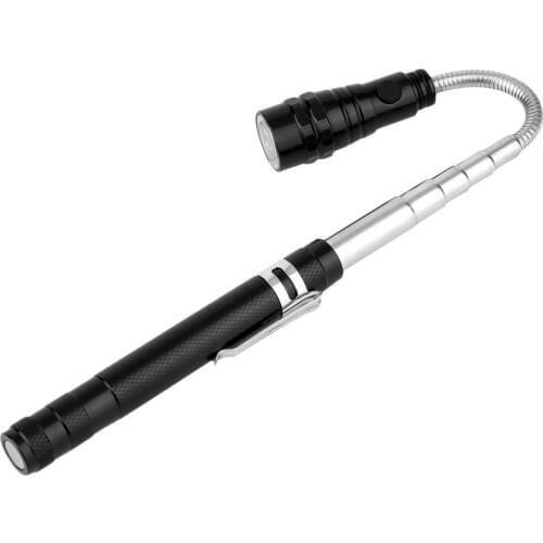 New Flexible Magnetized Head Telescopic Flexible 3 LED Torch Flashlight Magnetic Pick Up Tool Lamp Light