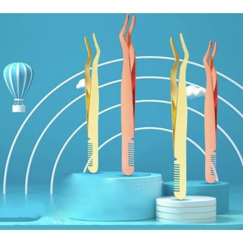 Faux Cil Tweezers False Eyeslash Eye Lash Rzęsy Pinca Cilios Pinzas Para Pestañas Postizas Cílios Postiços Cımbız Bulk Outils