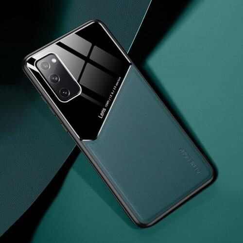 Luxury Leather Case For Samsung Galaxy Note S20 FE S21 S Note 20 Ultra 10 S10 Plus A52 A72 S20FE 5G Soft Shell Magnetic Cover on