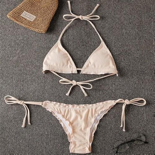 Sexy Women Bikini Brazilian Swimsuit Bikinis 2021 Mujer Bra Set Two Piece Swim Suit Swimwear Female Sweemwear Beachwear Bathing