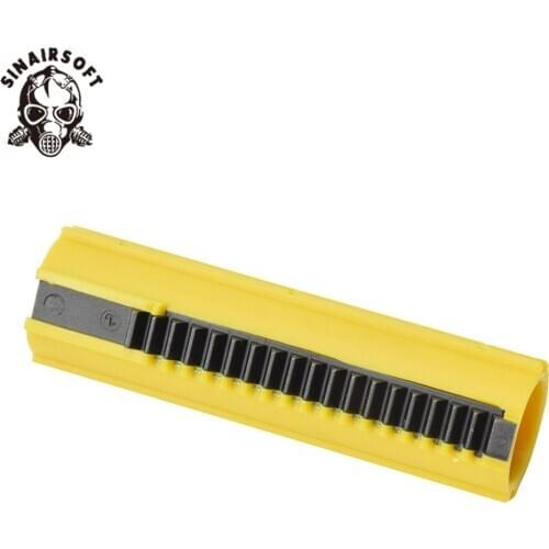 SINAIRSOFT Yellow 19-tooth Full Metal Rack Piston Fit SR-25 and L85 Series for Airsoft Gearbox Hunting Paintball Accessories
