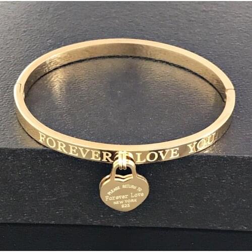 High Quality Fashion Double Heart Shaped Pendant Bracelet Jewelry Stainless Steel Charm Blue Pink Love Heart Bracelet For Women