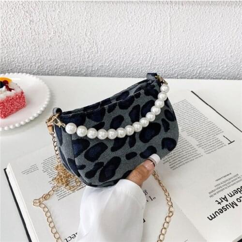 Female Bag Pearl Mini Square Canvas Handbags Ins Fashion Houndstooth Print Shoulder Crossbody Bags For Women Сумка Женская Сумки