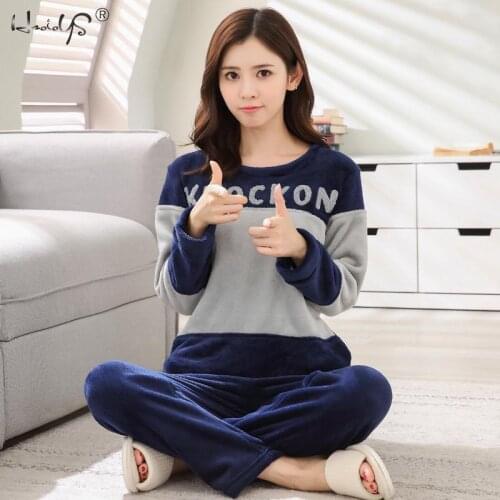 Women Winter Warm Pajamas For Unisex Couple Cartoon Pyjama Sets Animal Pyjama Suit Sleepwear Women/Men Home Clothing Pijamas