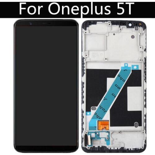OLED LCD For Oneplus 5T A5010 LCD Display and Touch Screen with Frame Digitizer Assembly Replacement For OnePlus 1+5T LCD Screen