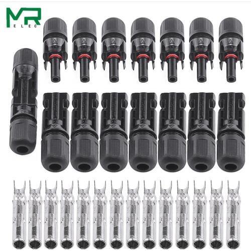 1 set Male + Female Solar Panel Connector 30A 1000V for PV cable 2.5/4/6mm olar waterproof photovoltaic module panel connector
