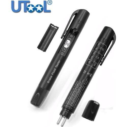 1pc New Brake Fluid Liquid Tester Pen With 5 LED Car Auto Vehicle Tools Diagnostic Tools Mini Brake Fluid Tester