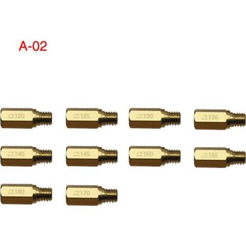 10pcs Main Jet For PWK Keihin OKO CVK Mikuni KOSO Motorcycle Carburetor Vice Injectors Nozzle Size 120-170