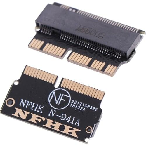 1x PCI-E x4 M.2 NGFF to SSD adapter card for macbook air A1465 A1466 A1398 A1502