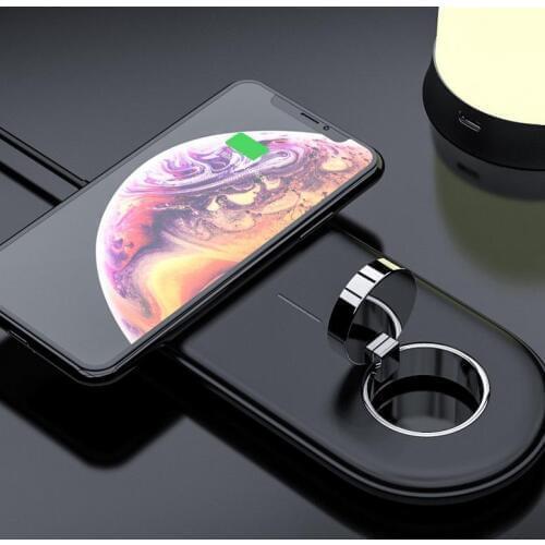 2-in-1 Wireless Charger For iPhone 8 / X / XR / XS / XS Max 10W Fast Charging for Apple iWatch Charging Station Dock Holder
