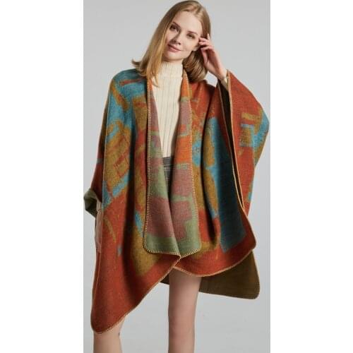 2021 new Women Sacrf Brand Cashmere Winter Scarf Scarves Designer Acne Blanket Scarves Women Type Tassel Imitated Padded cloak