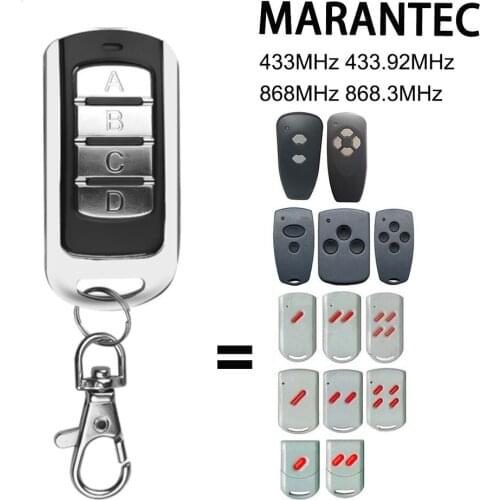 Marantec Digital 868 MHz 433mhz garage door gate remote control MARANTEC transmitter garage command gate remote controller