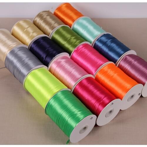 High quality 3mm Satin Ribbon Wedding Party Decoration Invitation Card Gift Wrapping Scrapbooking Supplies Riband 10 meters/lot