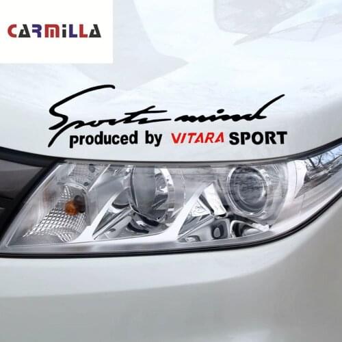 Car Headlight Light Eyebrow Sport Mind Stickers for Suzuki Vitara 2016 2018 2017 2019 Auto Decor Stickers Styling Accessories