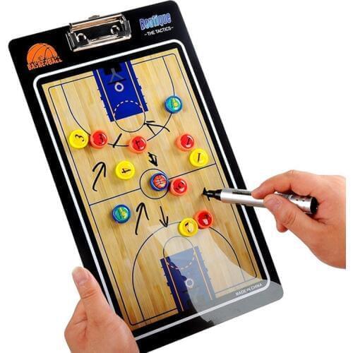 Basketball Tactics Board Professional Training Competition Dedicated Accessories For Coach With Pen And Chess Pieces