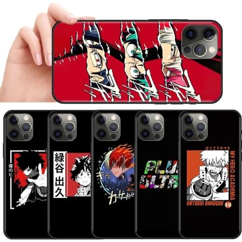 My Hero Academia Anime Mobile Phone Case For Apple iPhone 11 7 XR 12 Pro Max X 8 6 6S Plus 11Pro 12 Mini XS 5 5S SE Bag Cover