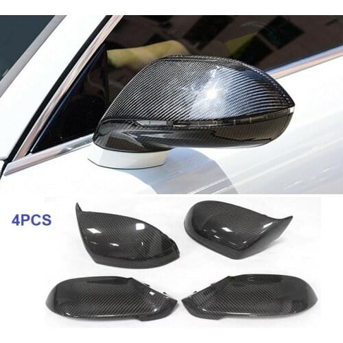 Carbon Fiber Mirror Cover Fit For Audi A6 C7 RS6 S6 Side Rear View Mirror Case With& Without Lane Assist 2012-2018