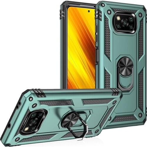 Poco X3 Pro Pocox3 Pro Poco X3Pro Case Armor Shockproof Ring Stand Phone Cover For Xiaomi Poco X3 Pro Pocox3 Pro Poco X3Pro Capa