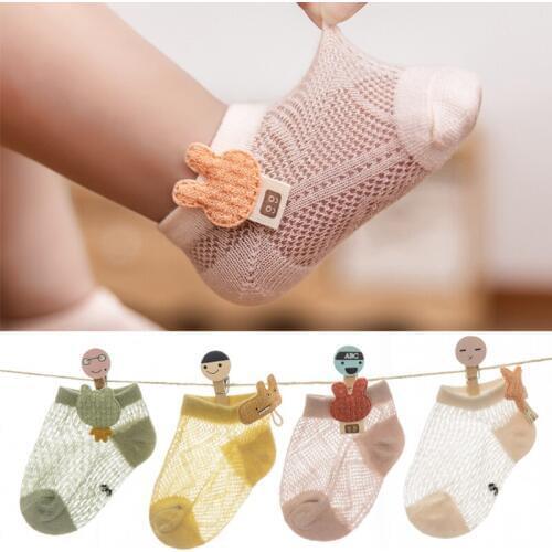 Kids Cotton Summer Low Cut Socks Children Toddler Girls Boy Thin Mesh Cute Star Funny Short Sock Newborn infant Baby Accessories