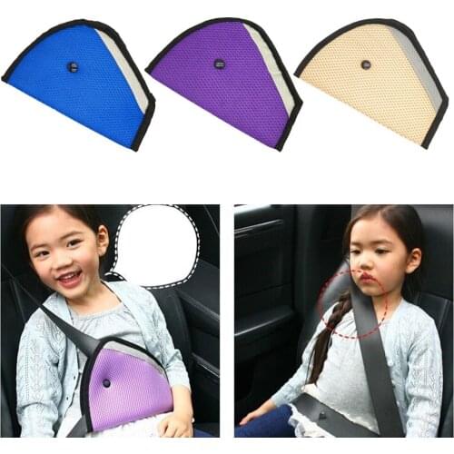 Baby Kids Car Safety Cover Strap Adjuster Pad Harness Seat Belt Clip Flame-Retardant Hot Pressing Composite Sponge Multi-colored