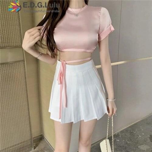 Женские однотонные футболки E.D.G.Lulu China At AliExpress