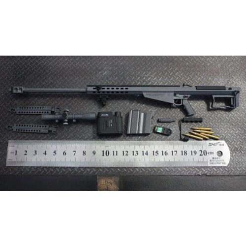 [ESTARTEK] Minitoys M107A1 / M82A1 1/6 Barrett Sniper Rifle Alloy Model Weapons for 12" Collectible Action Figure DIY