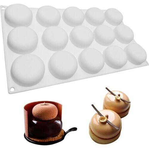 Kapmore 1pc Food Grade Silicone Cake Mold DIY 15 Holes Cake Mold Chocolate Mold For Baking DIY Baking Tools Accessories