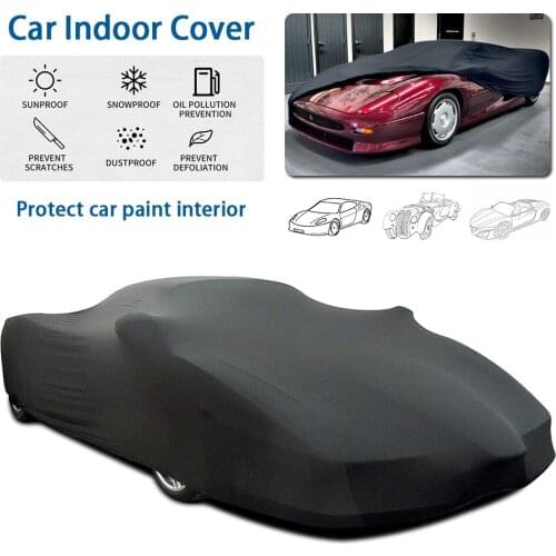 Indoor Sports Car Cover High-elasticity and Non-wrinkle Package The Whole Car Is Equipped with Safety Hook Garage Car Dust Cover