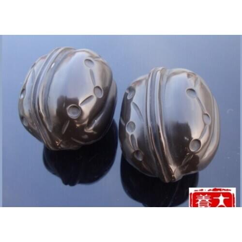 5A Grade Natural Xuan Huang Si Bin Stone walnut health fitness ball handball to promote blood circulation acupuncture massager