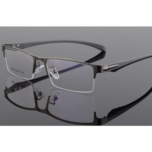 Metal Glass Frame High Quality Business Mens Half-frame Optical Ultra-light Designer frame