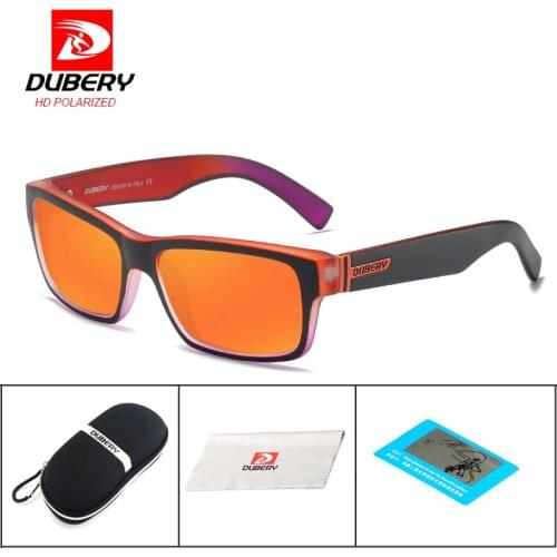 DUBERY Mens Vintage Polarized Driving Sunglasses Sun Glasses For Men Women Shades Fishing Eyewear Brand Designer Oculos D189