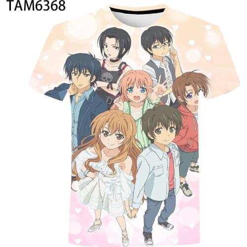 Japan Anime Golden Time New Hot T-Shirt Boys /Girls 3D Short Sleeve Summer Childrens Street Fashion Leisure cutey Top