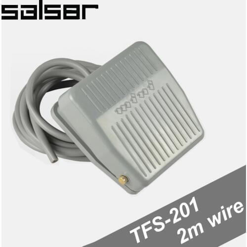 Foot switch TFS-201 Electric Power Control Pedal switches Momentary Reset with wire 2M 220V 10A
