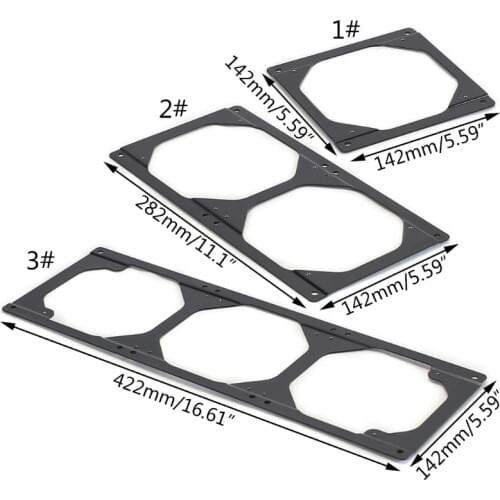 Chassis Cooling Fan Conversion Adapter Bracket Holder for Computer Case Heatsink Accessories 120 to 140/240 to 280/360 to 420