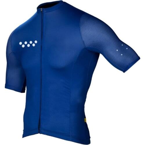 Pro Mens Cycling Jersey blue Short Sleeve top Race fit Bike Clothes high quality Summer Bicycle shirt Maillot Ciclismo hombre