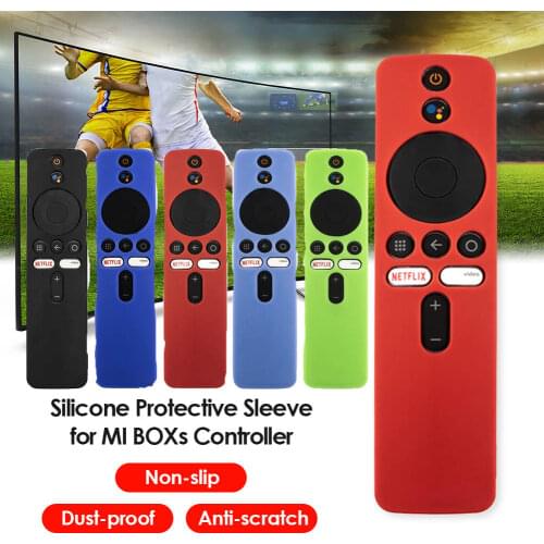 Silicone Remote Control Case For Xiaomi Mi Box S/4X Mi Remote TV Stick Cover For Xiaomi Soft Plain Remotes Control Protector