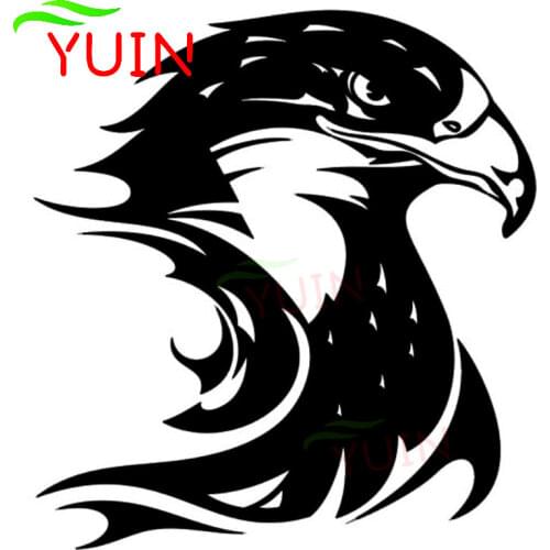 Fire Flame Eagle Hawk Head Car Sticker Fashion Cars Accessories Personalized Body Decoration Animal Stickers Waterproof Decals