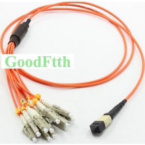 Fiber Patch cord Male MPO-LC 62.5/125 OM1 12 Cores GoodFtth 1-15m 2pcs/lot