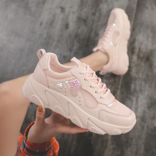 2019 autumn Fashion sneakers Womens shoe Casual Shoes lady Basket Femme Air Mesh Tenis Feminino Zapatos Mujer Plataforma C1-21